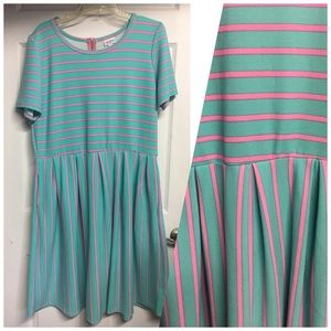 LuLaRoe Striped Amelia 3X